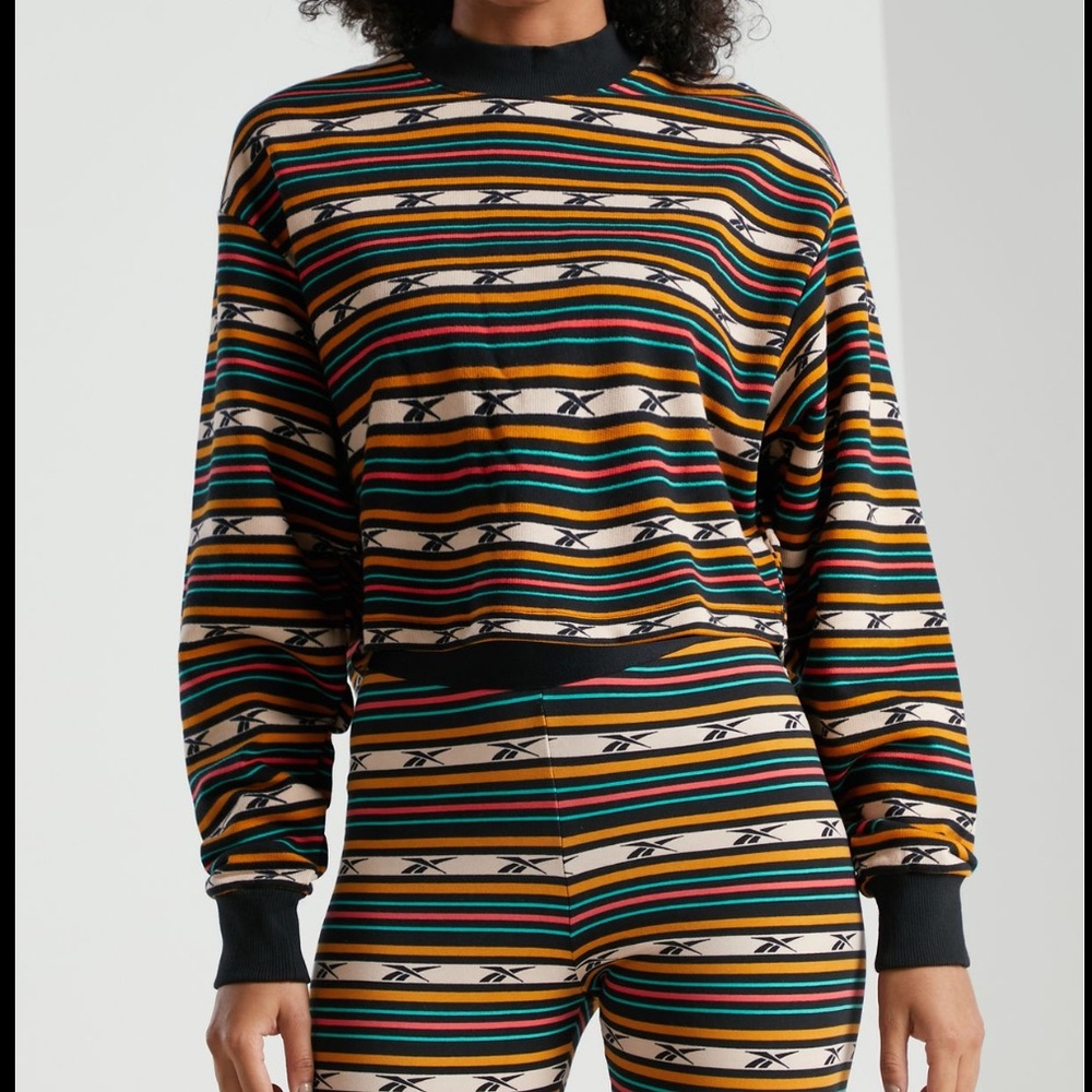 Reebok Classics Camp Stripe Crew Sweatshirt